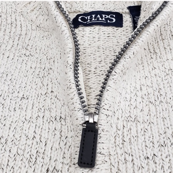 ππ€New Chaps by Ralph Lauren 1/4 zip sweater - Picture 9 of 9